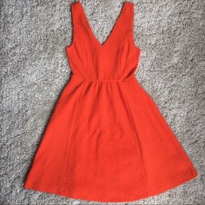 LAST CALL Maeve Textured Orange Dress